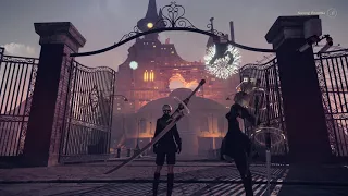 Amusement Park [Quiet] with Fireworks - NieR: Automata - 1 hour