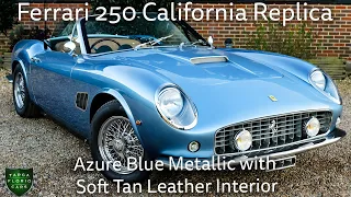 [4K] California 250 Ferrari 250 California Replica presented in Azure Blue Metallic