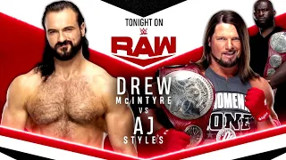 Drew McIntyre vs Aj Styles (Full Match Part 1/2)