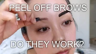 HOW TO USE PEEL OFF EYEBROW TINT | EYEBROW ROUTINE