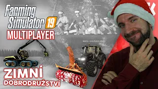 🎄 ZIMNÍ DOBRODRUŽSTVÍ! | Farming Simulator 19 Multiplayer 🎄