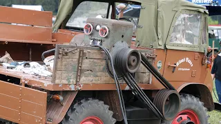 Unimog 411 mit Stromerzeuger und Schweißmaschine im Einsatz!