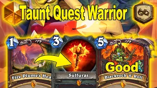 NEW Quest Taunt Warrior in 2024 Is Actually Good At Showdown in the Badlands | Hearthstone