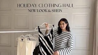 HOLIDAY CLOTHING HAUL|  NEW LOOK & SHEIN NEW IN HOLIDAY HAUL| HOLIDAY EVENING LOOKS AND ACCESSORIES