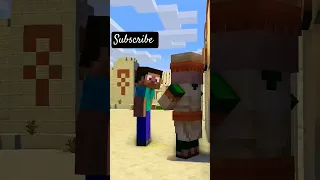 Steve is deceiving the villager (Minecraft Animation) #shorts