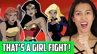 Justice League Unlimited Girl Fight Reaction | Why Are They Fighting Each Other?!