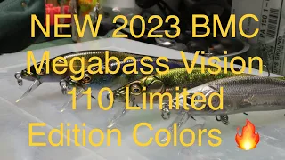 NEW 2023 Classic Release Megabass Vision 110 jerkbait colors! (Fine Art Series)