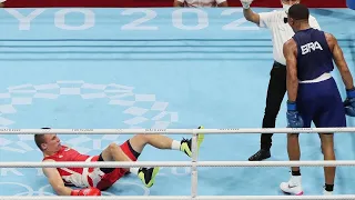 Oleksandr KHYZHNIAK goes KO at the Olympic 2020/2021