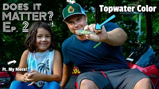 Does the color of topwater walking baits ACTUALLY MATTER | DOES IT MATTER?