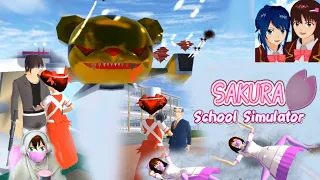P0R0TIN duit pak kepsek buat beli P3LOR!! Hasil langsung tempur UFO | Sakura School Simulator In