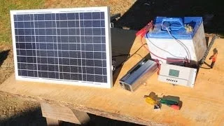 How to build  a basic portable solar power system -camping,boating,off grid living-