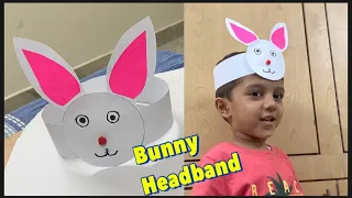 Rabbit Craft for Preschool Kids / Rabbit Headband for Kids / DIY Bunny Headband / Bunny Rabbit Craft