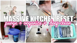 ✨ MASSIVE KITCHEN RESET! ✨ DECLUTTER + ORGANIZE + DEEP CLEAN  CLEAN WITH ME!  SUNDAY RESET