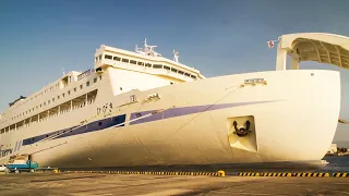 Japan's Overnight ferry is like a budget hotel  | Osaka to Fukuoka | Hankyu Ferry 【4K】