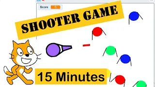 Scratch 3.0 How to make Shooter Game in 15 minutes | Mi 2 Tom