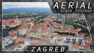 Zagreb ● Croatia 🇭🇷 | 4K Aerial Drone Stock Footage