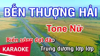 Bến Thượng Hải (Karaoke Beat) - Tone Nữ | Nhan KTV