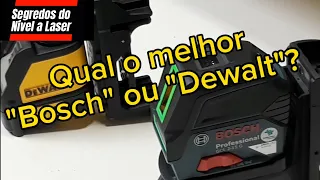 Qual o melhor Laser Dewalt ou Bosch? assista este vídeo e tire  suas conclusões