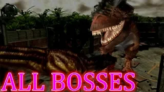 Dino Crisis 2 ALL BOSSES [HARD]