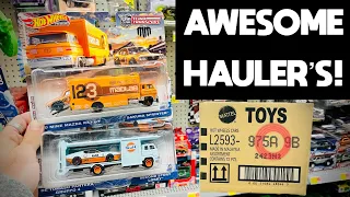 NEW HOT WHEELS TEAM TRANSPORT HAULERS!! NEW M2 MACHINES!! I FOUND A FRESH 2023 HOT WHEELS A CASE!!