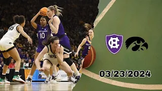 Full Game : Iowa vs Holy Cross - March 23, 2024 | NCAA Women's Championship