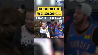 This Oklahoma City Thunder fan just made $20,000 😱🤑 | NBC Sports Bay Area