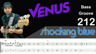 VENUS (Shocking Blue) How to Play Bass Groove Cover with Score & Tab Lesson