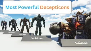 Most powerful Decepticons of all time in transformer movies comparison in 3d | Ridge World