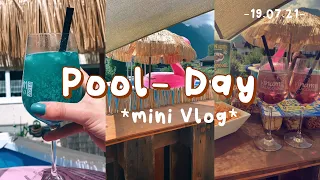 Pool- day *mini vlog*🍹🤍| cocktails, pool, friends| jennybelly