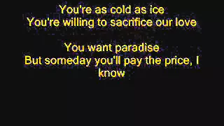 Foreigner - Cold as Ice with lyrics
