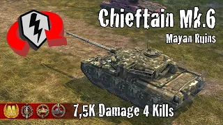 Chieftain Mk.6  |  7,5K Damage 4 Kills  |  WoT Blitz Replays