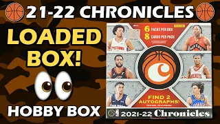 LOADED BOX!! 2021-22 Panini Chronicles Basketball Hobby Box Review