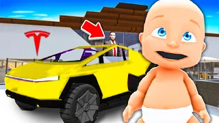Baby STEALS $1,000,000 TESLA SUPERCAR! (Who's Your Daddy?)