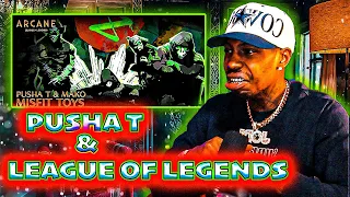 Pusha T & Mako - Misfit Toys | Arcane League of Legends | Riot Games Music - REACTION