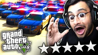 ESCAPING 5 STAR WANTED LEVEL IN GTA 5 WITH TANK - RAWKNEE
