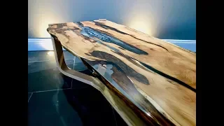 The Yew Epoxy Resin coffee table no.1 - River table