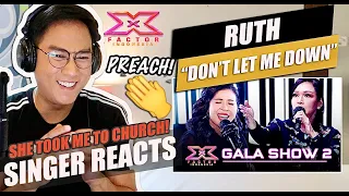 RUTH - DON’T LET ME DOWN [X Factor Indonesia 2021] | SINGER REACTION