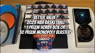 Better Value? 2023-24 NBA Basketball 1 Prizm Hobby or 30 Prizm Monopoly Boxes?