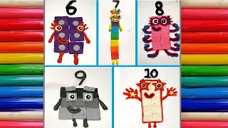 Let's Make Numberblock's 6-10 Out Of Play-Doh! Learn Colours And Numbers for Kids!