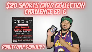 I Bought THESE CARDS at the BURBANK CARD SHOW!!! ($20 Sports Card Collection Challenge)