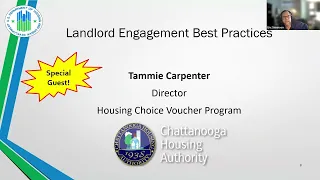 HCV Utilization Webinar - Best Practices in Landlord Engagement