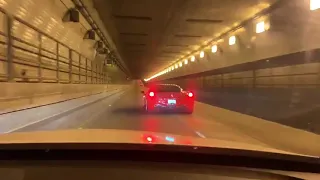 MY STRAIGHT PIPE FERRARI 458 BLASTS THROUGH TUNNEL *LOUD AF*