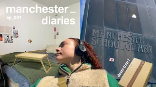 manchester diaries 📚 first week of uni, room tour + freshers flu