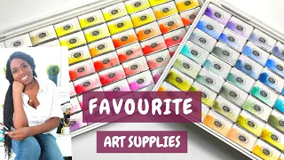 Favourite Art Supplies | 2022 Best Watercolour, Gouache and more | Art Haul favourites