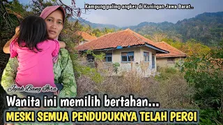 NEKAD, WANITA INI MEMILIH TINGGAL DI ANTARA PULUHAN RUMAH KOSONG TERBENGKALAI, KAMPUNG MATI CIGERUT