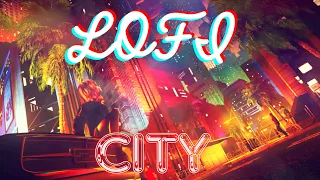 Lofi Town Mid Night Exploration🏦🌕 - Lofi Chill Beats
