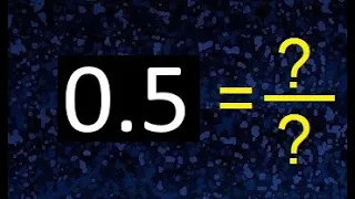 0.5 a fraccion . as fraction . decimal a fraccion