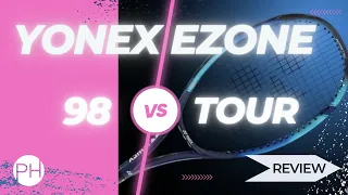 REVIEW: Yonex Ezone 98 vs Tour | Heavy Racket Test | A Coaches Journey