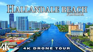 Hallandale Beach Florida, USA in 4k ULTRA HD | Drone Tour