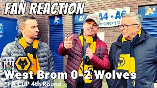 BLACK COUNTRY IS OURS 🏆 West Brom 0-2 Wolves Instant Fan Reaction | FA Cup 4th Round